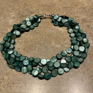 Elegant Green Shell Necklace